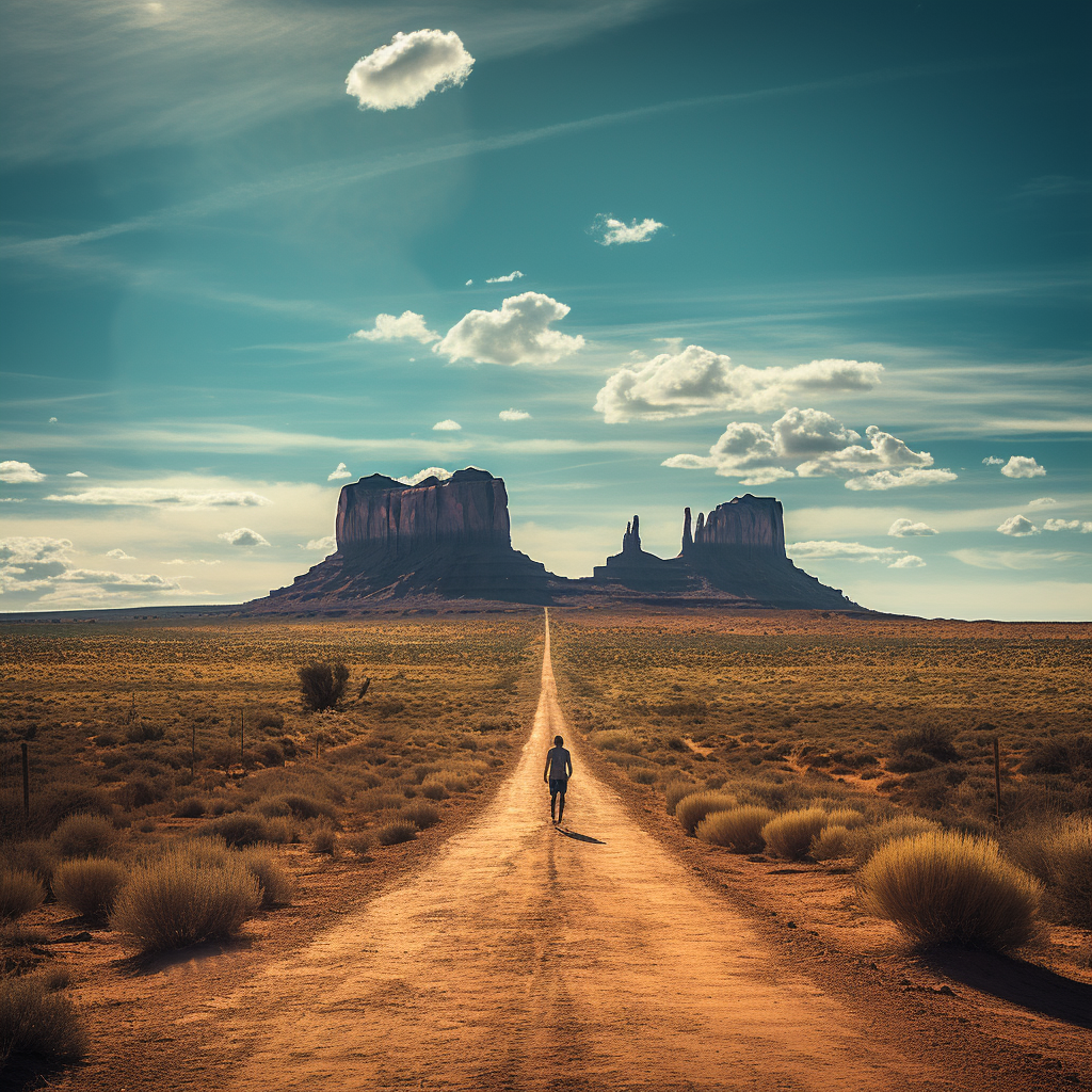 Majestic Forrest Gump Hill in Monument Valley