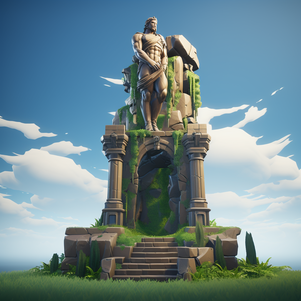 Impressive Fortnite Monument Statue