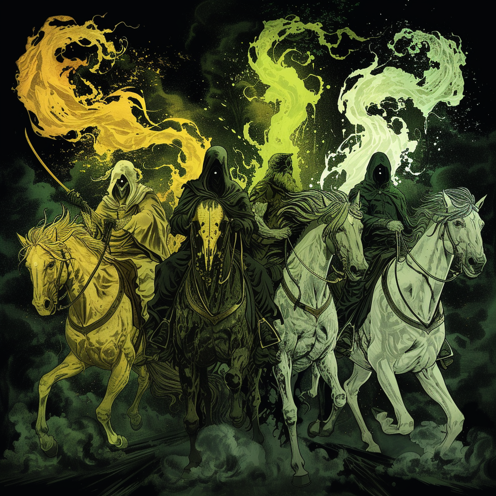 Four Horsemen Apocalypse Lovecraft Yellow Mask