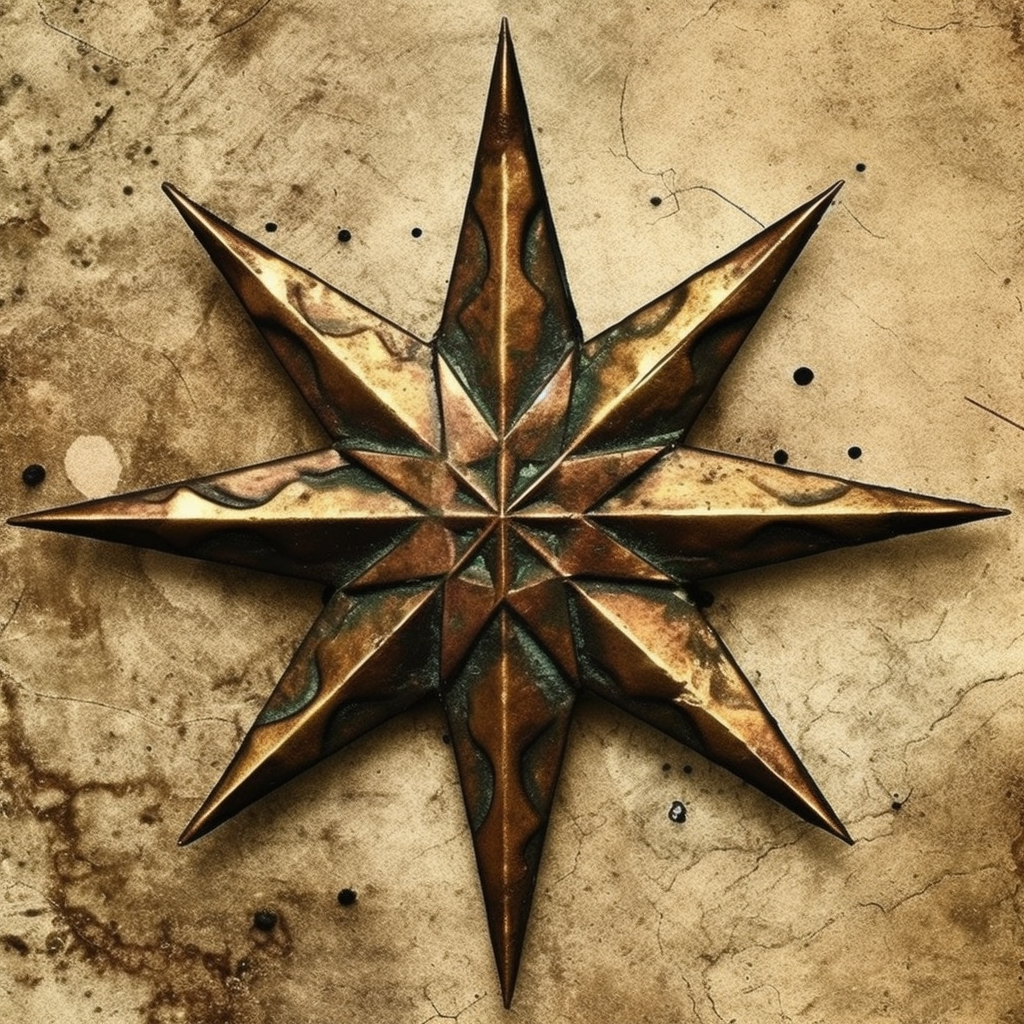 Four point star graphic