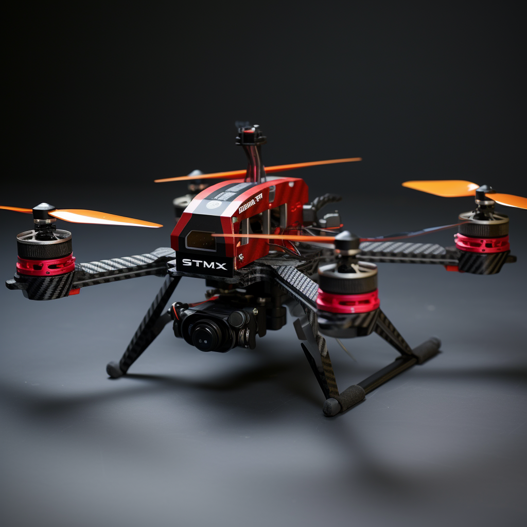 High-performance FPV drone with carbon fiber construction