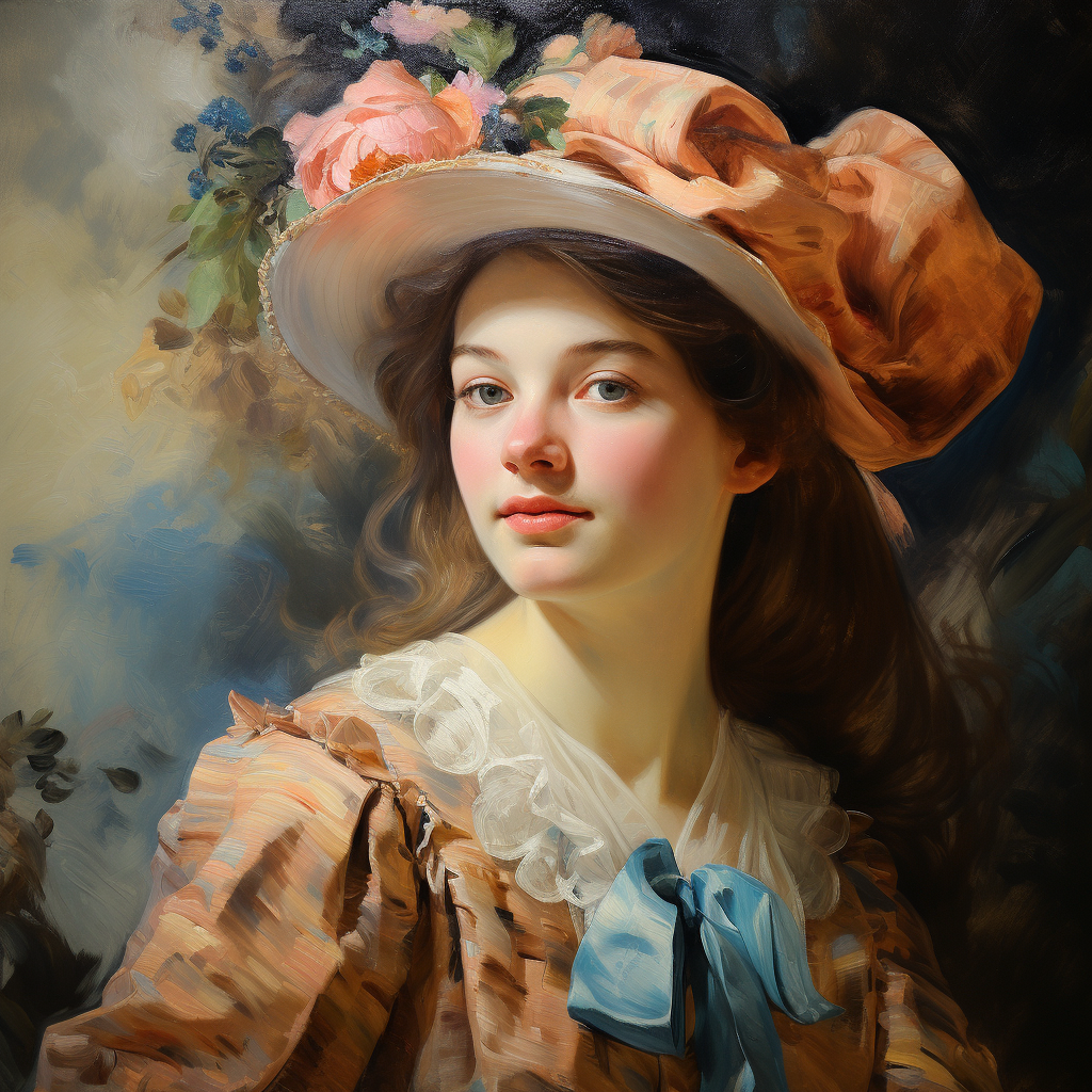 Fragonard oil painting portrait masterpiece