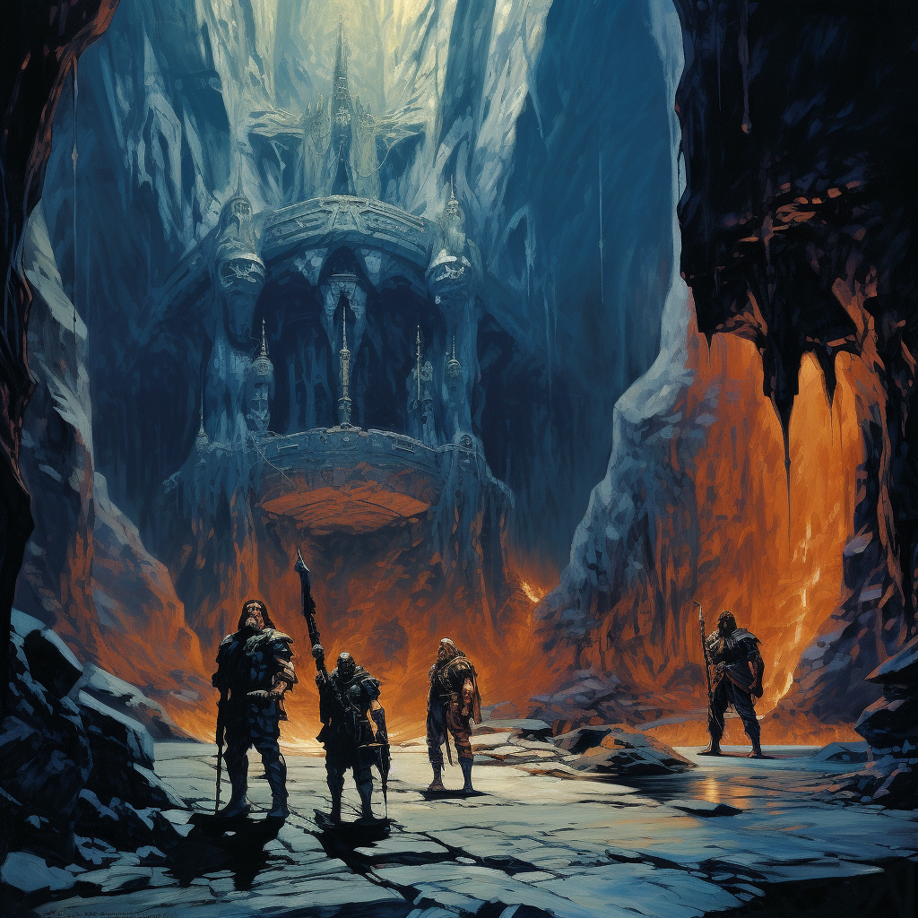 Dungeons and Dragons mega dungeon artwork