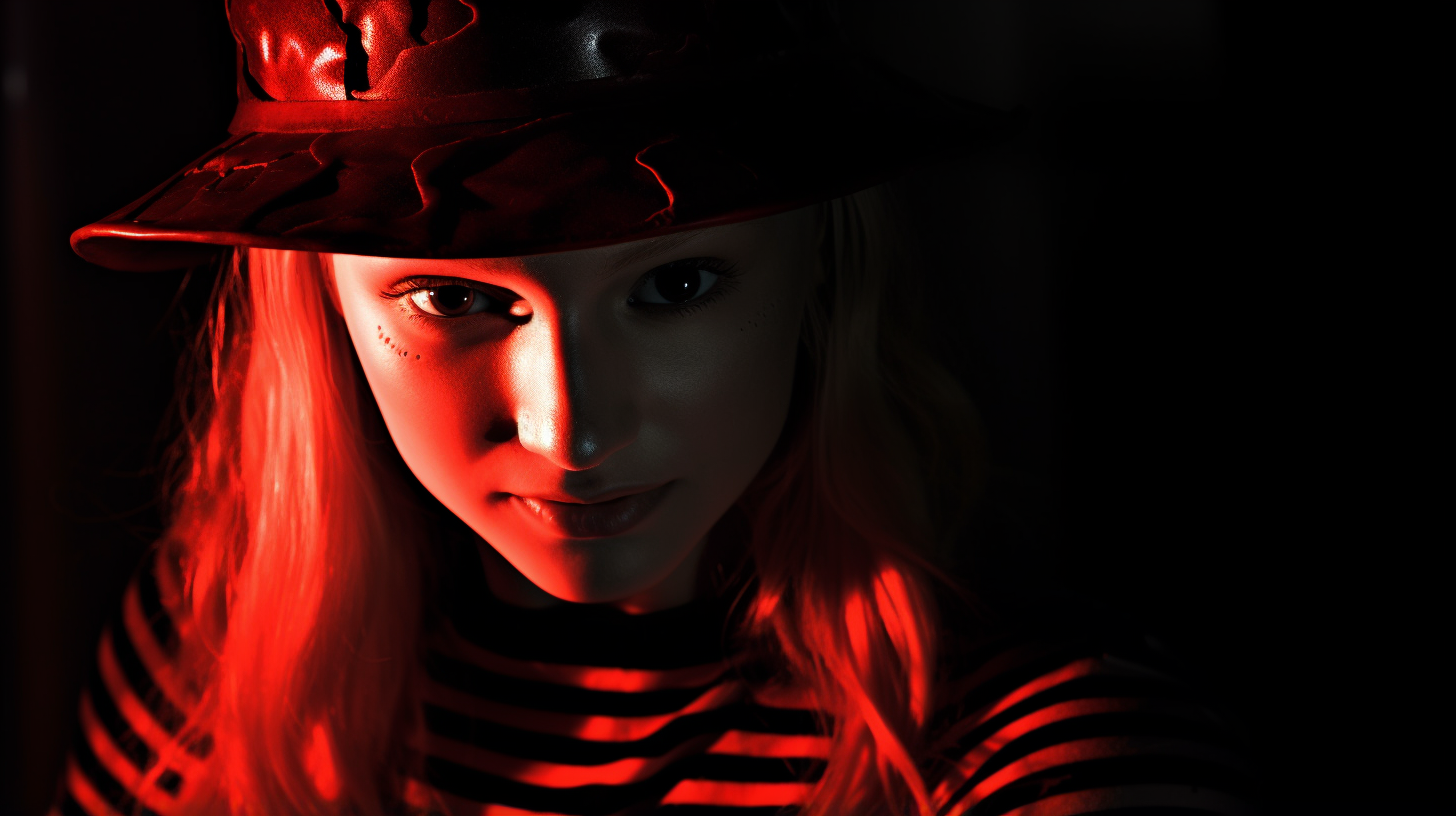 Freddy Kruger girl with morning backlight