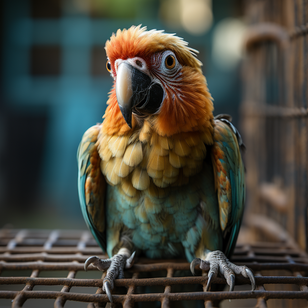 Bird Flying Out of Open Cage