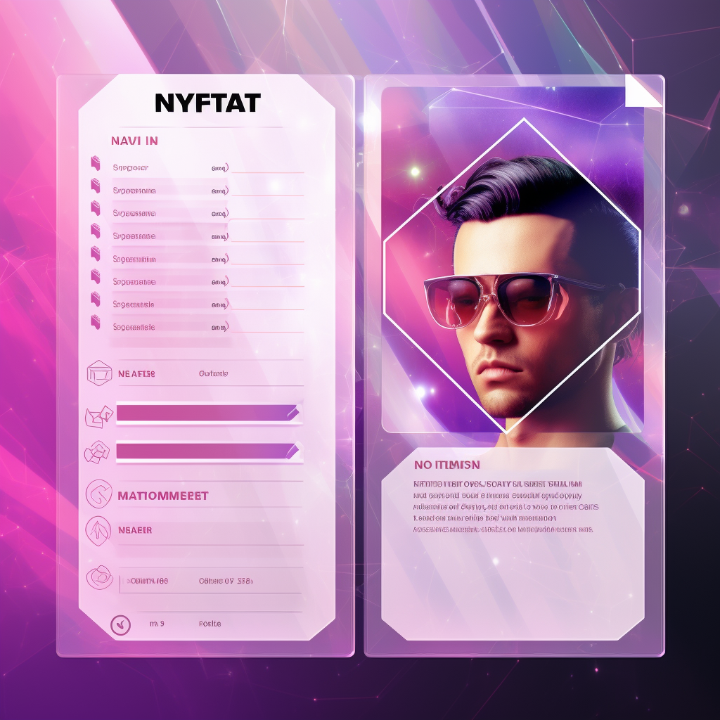 Minimalistic NFT Avatar Card