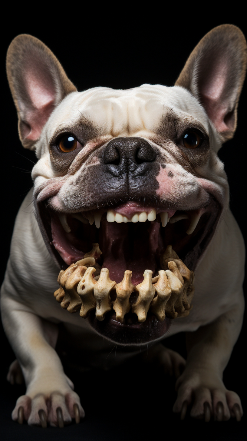 Cute French Bulldog with Big Bone