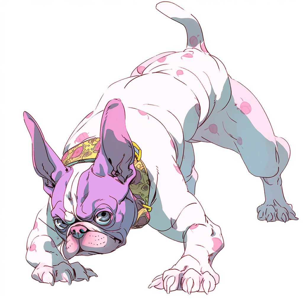 Expressive French Bulldog Dancing on the Floor