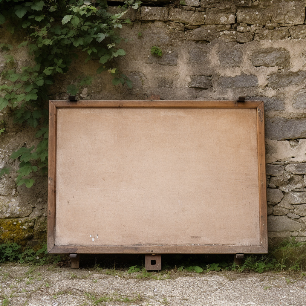 Notice board in French country farm house