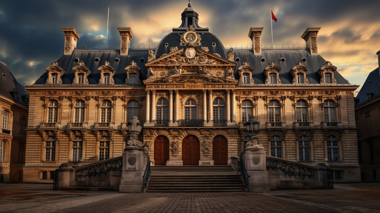 Courthouse in France for legal proceedings