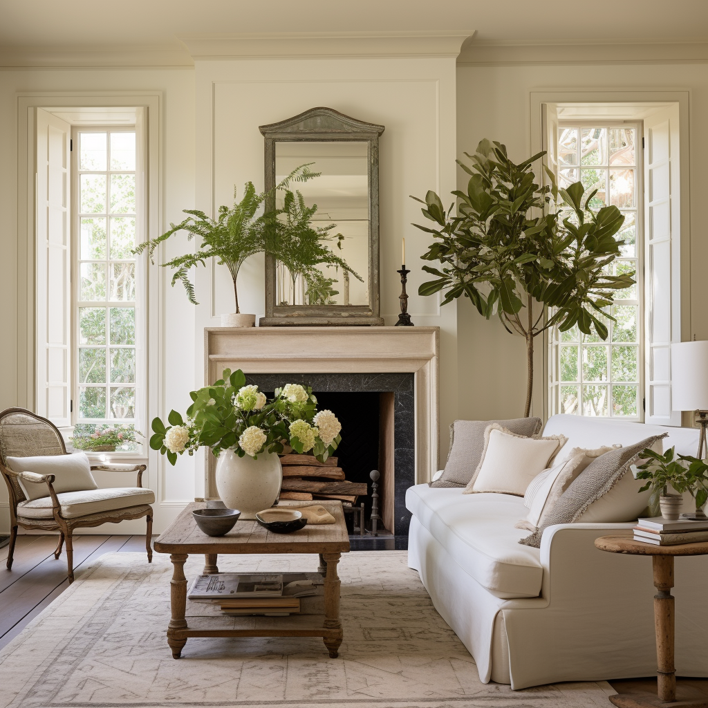 Classic and Elegant French Living Room