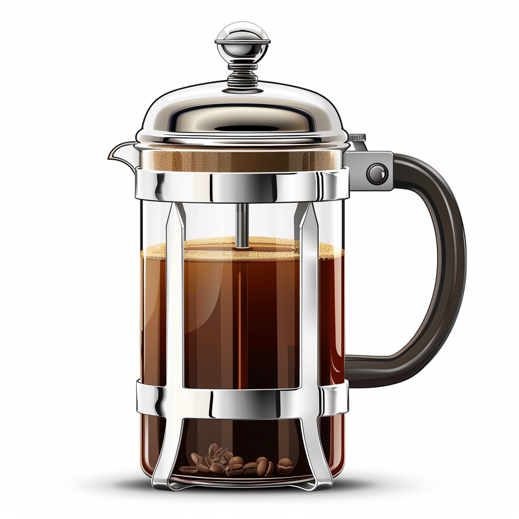 Vector illustration French press coffee maker