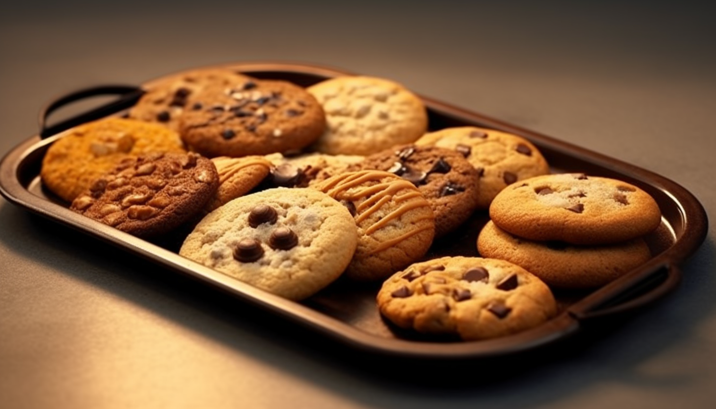 Mouthwatering freshly baked cookies