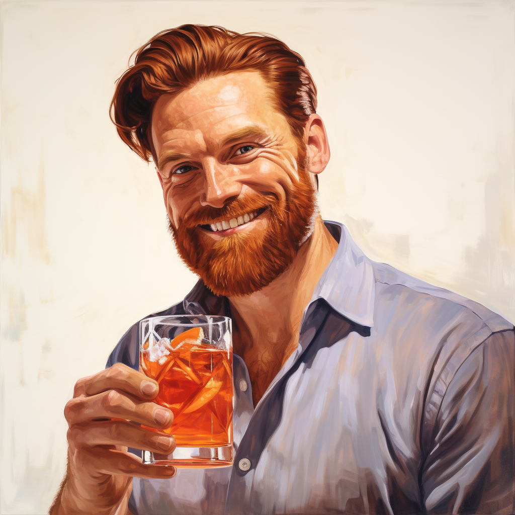 Man with Red Hair and Beard Smiling