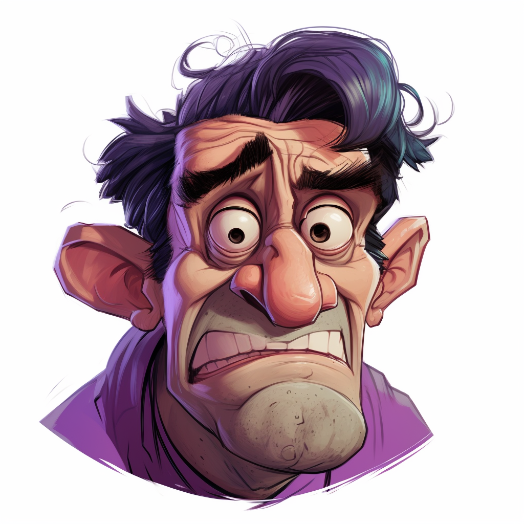 Cartoon of a friendly hunchbacked man