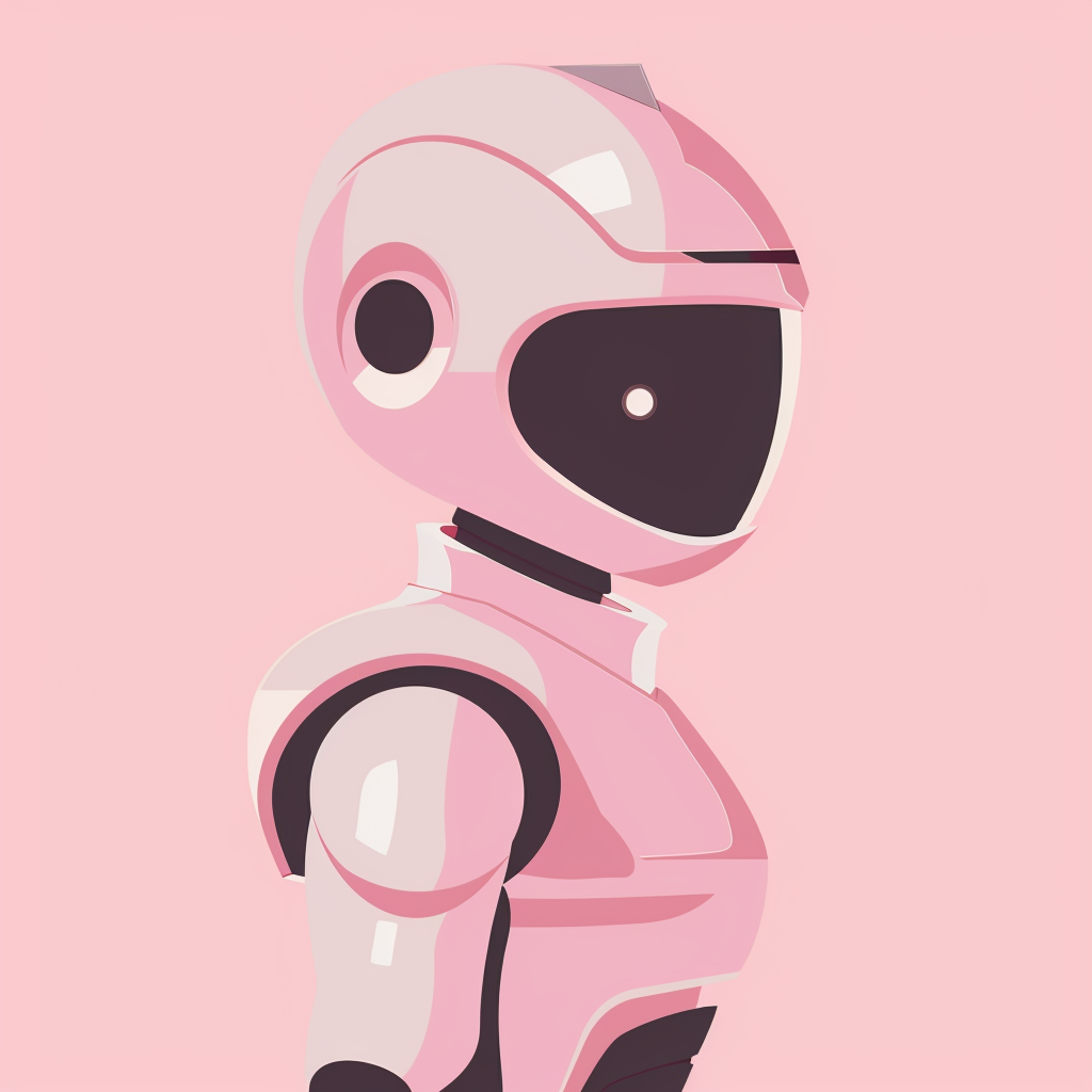 Friendly Robot Vector Silhouette Medspa