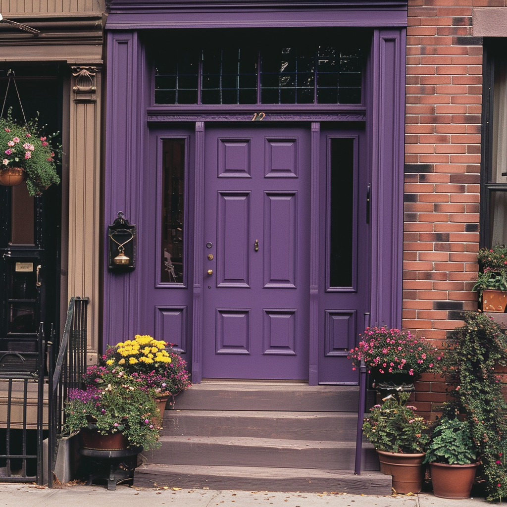 Monica's iconic purple door from Friends