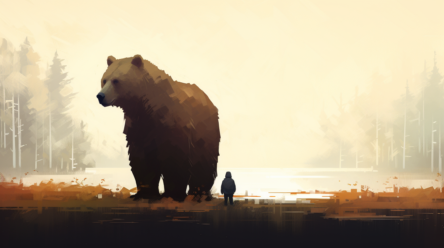 Atey Ghailan and Jon Klassen styled friendship illustration