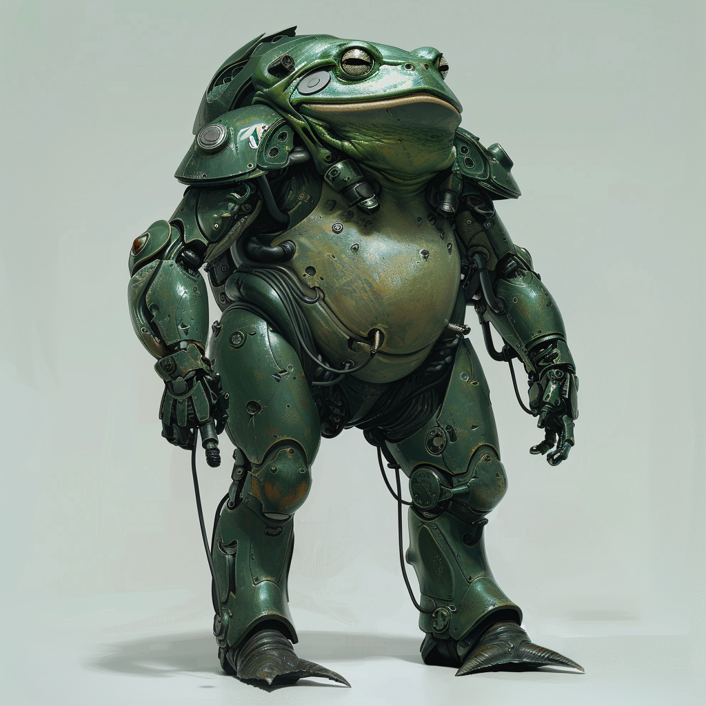 Green frog power armor design