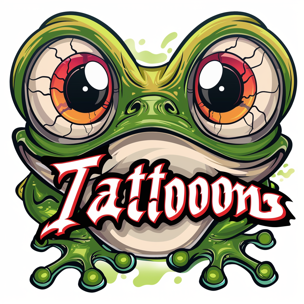 Frog Tattoo Studio Logo Design