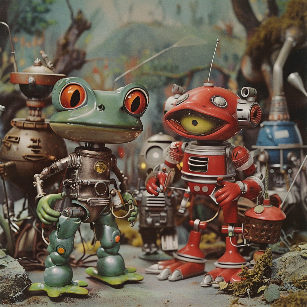 Frog and Toad meet robots