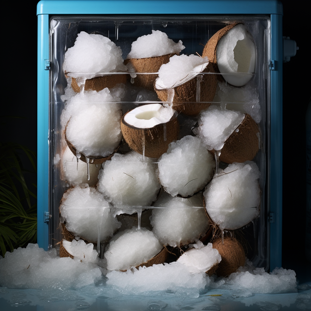 Frozen Coconut Fridge Image