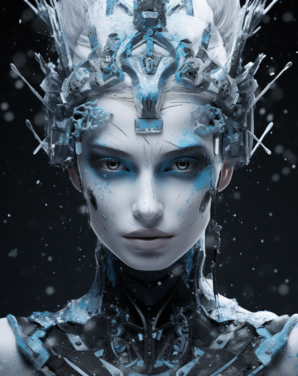 Ice Queen in Futuristic Design