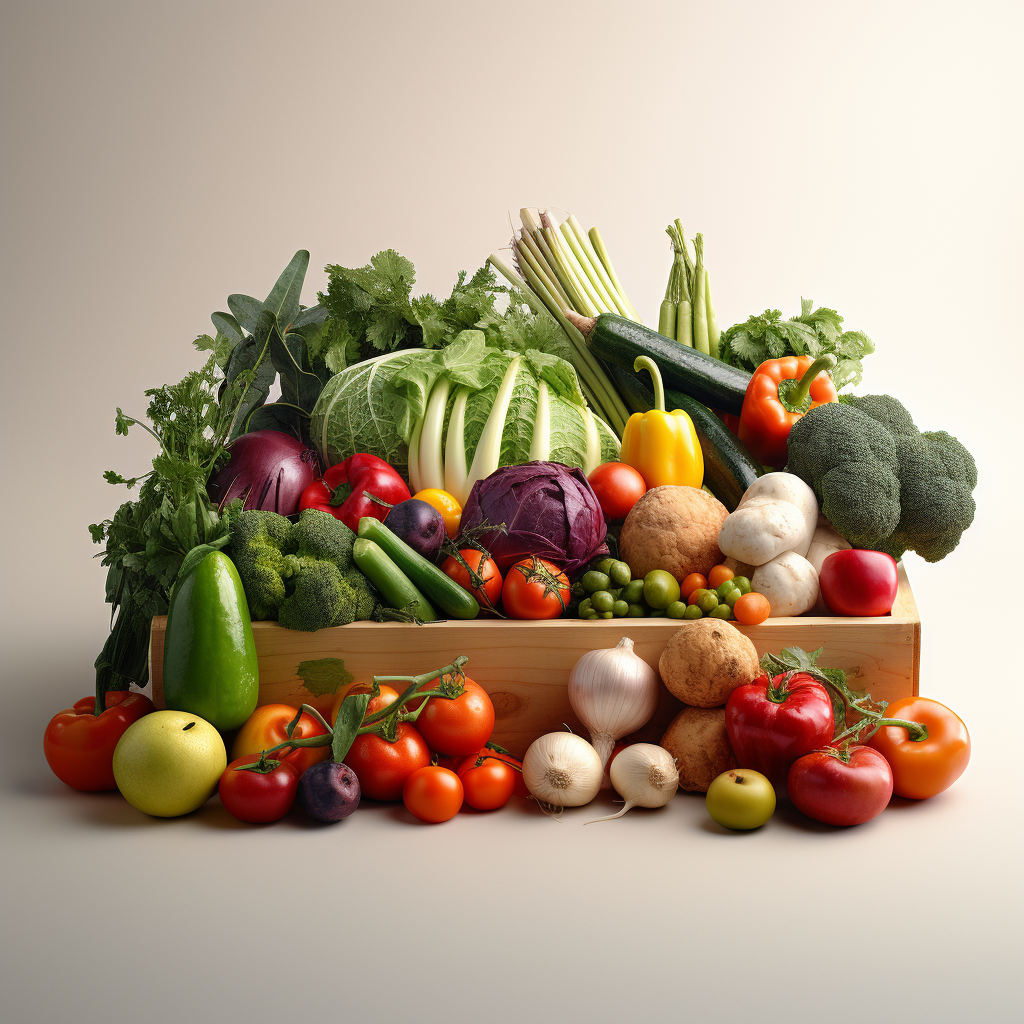 Colorful Fruit and Veg Box