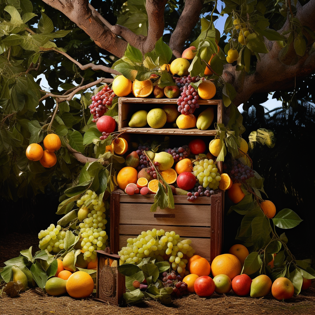 Assorted Fruits in Crate