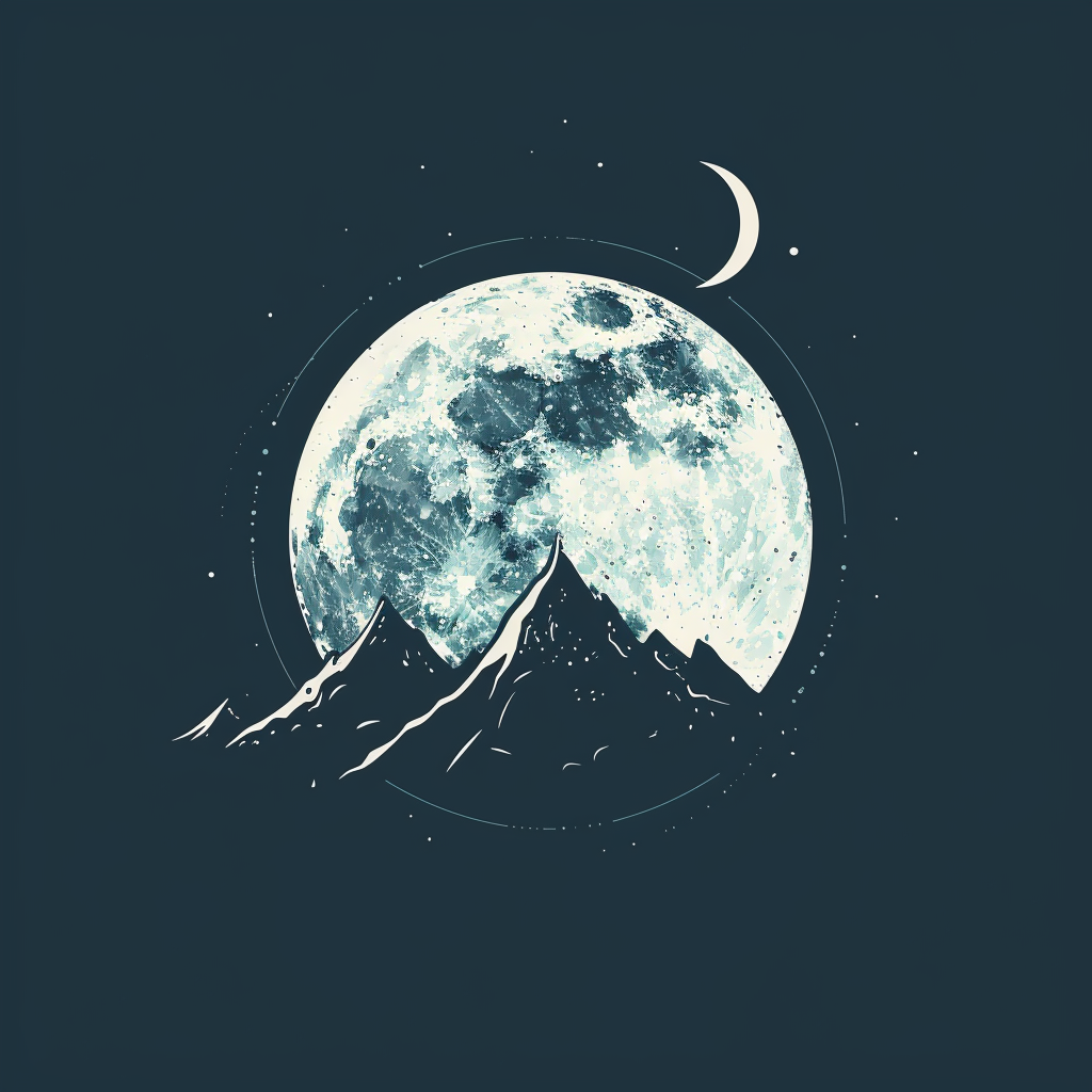 Full Moon Logo Image Design