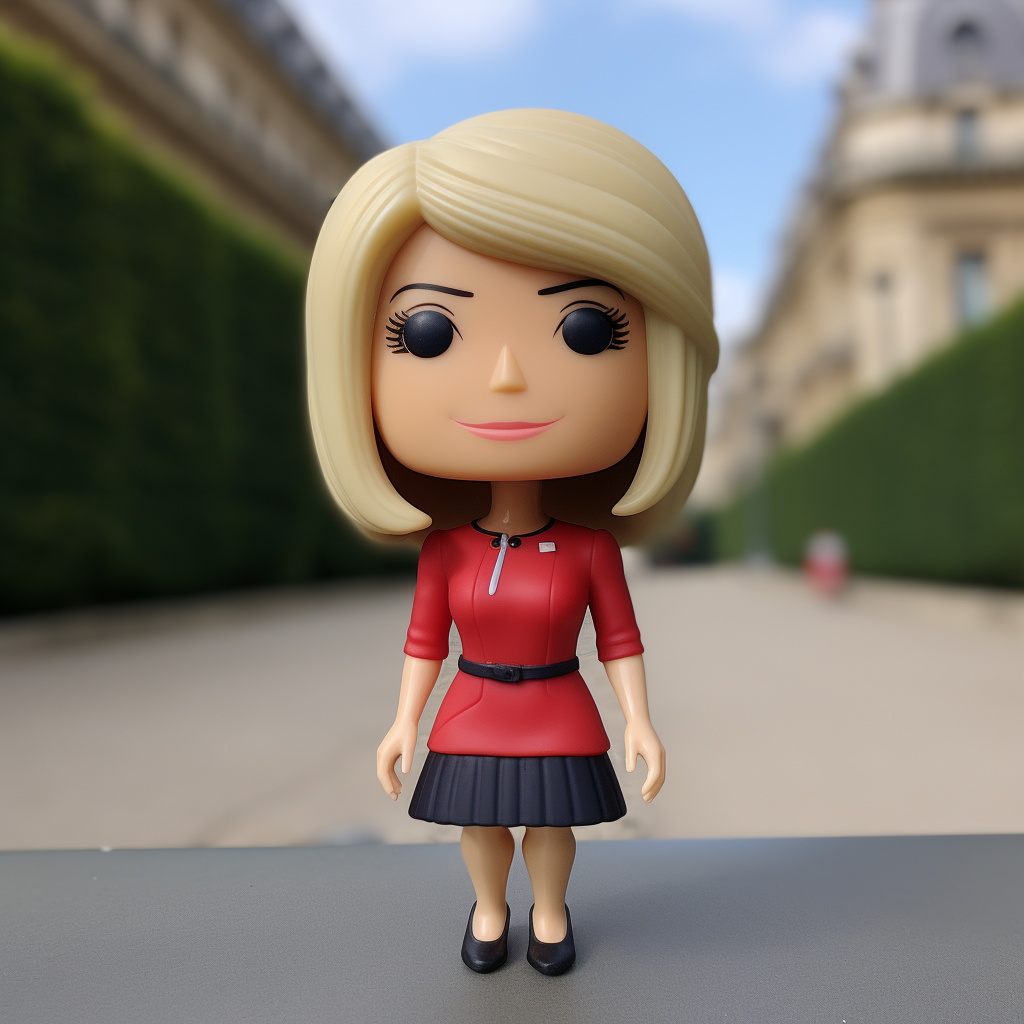 Funko Pop Figure Brigitte Macron Hyperrealistic 3D