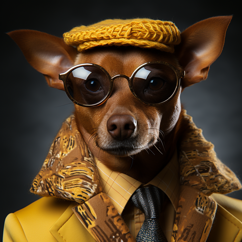 Fashionable Miniature Pinscher Dog Model