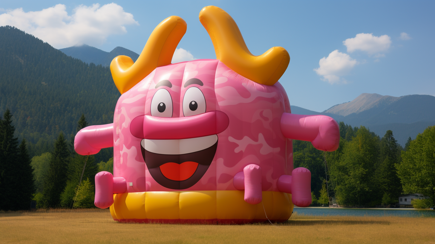 Funky Inflatable Pink Happy Meal Image