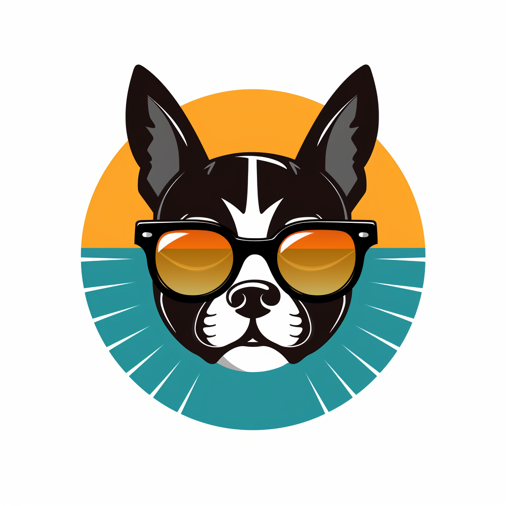 Cool Boston Terrier in Sunglasses