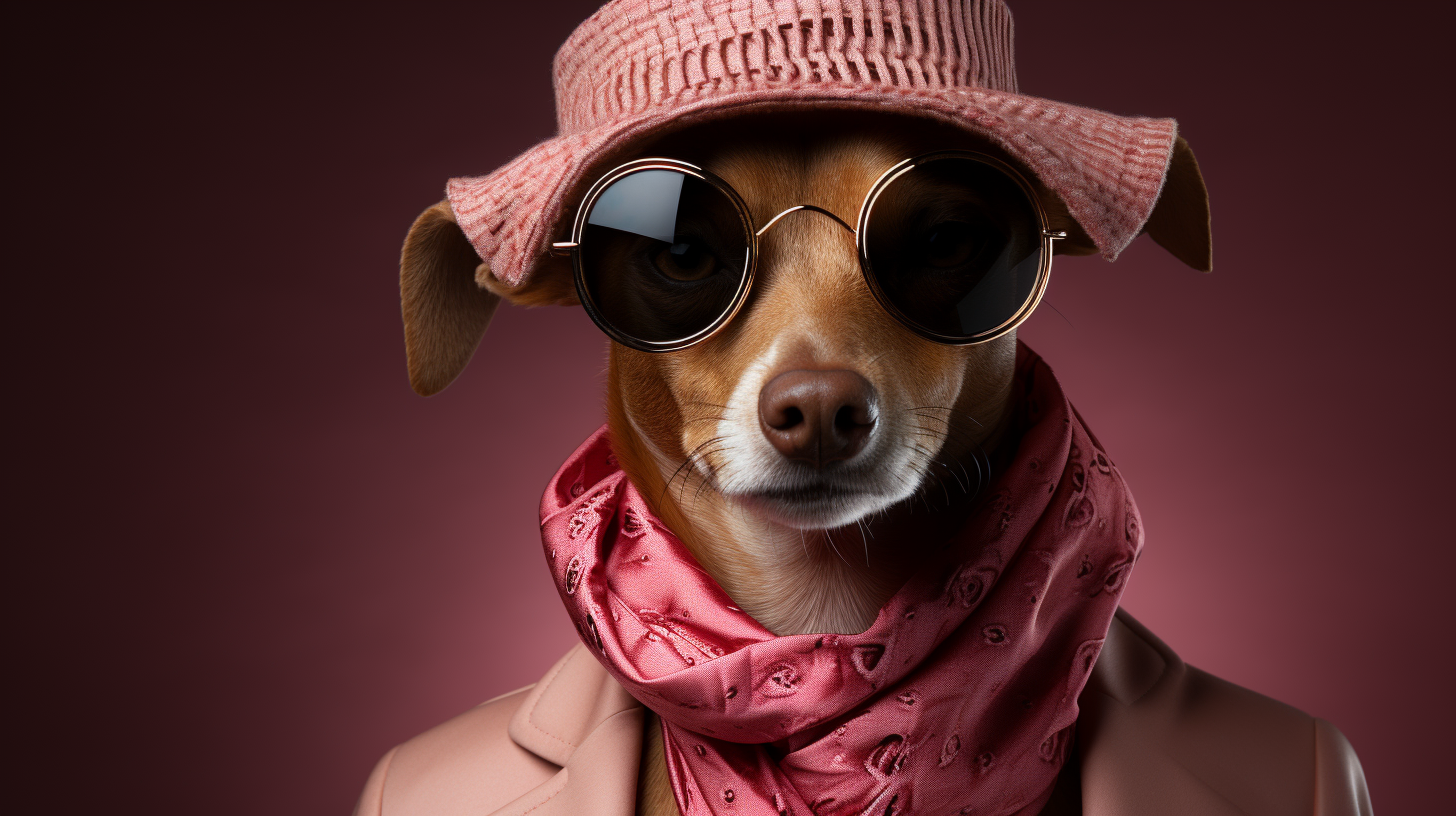 Stylish Miniature Pinscher in Funky Fashion Dress