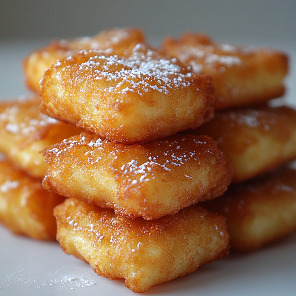 Crispy golden-brown funnel cake bites