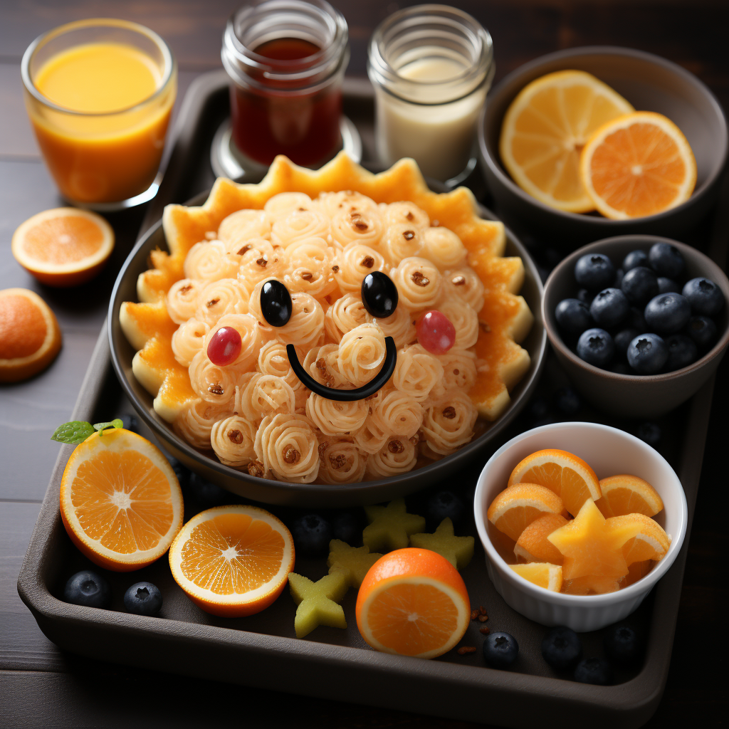 Funny Breakfast for Children - Top View