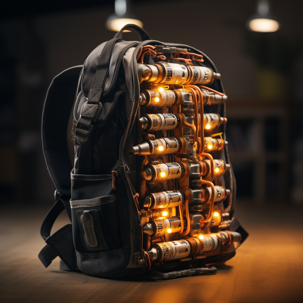 Funny cinematic battery backpack image