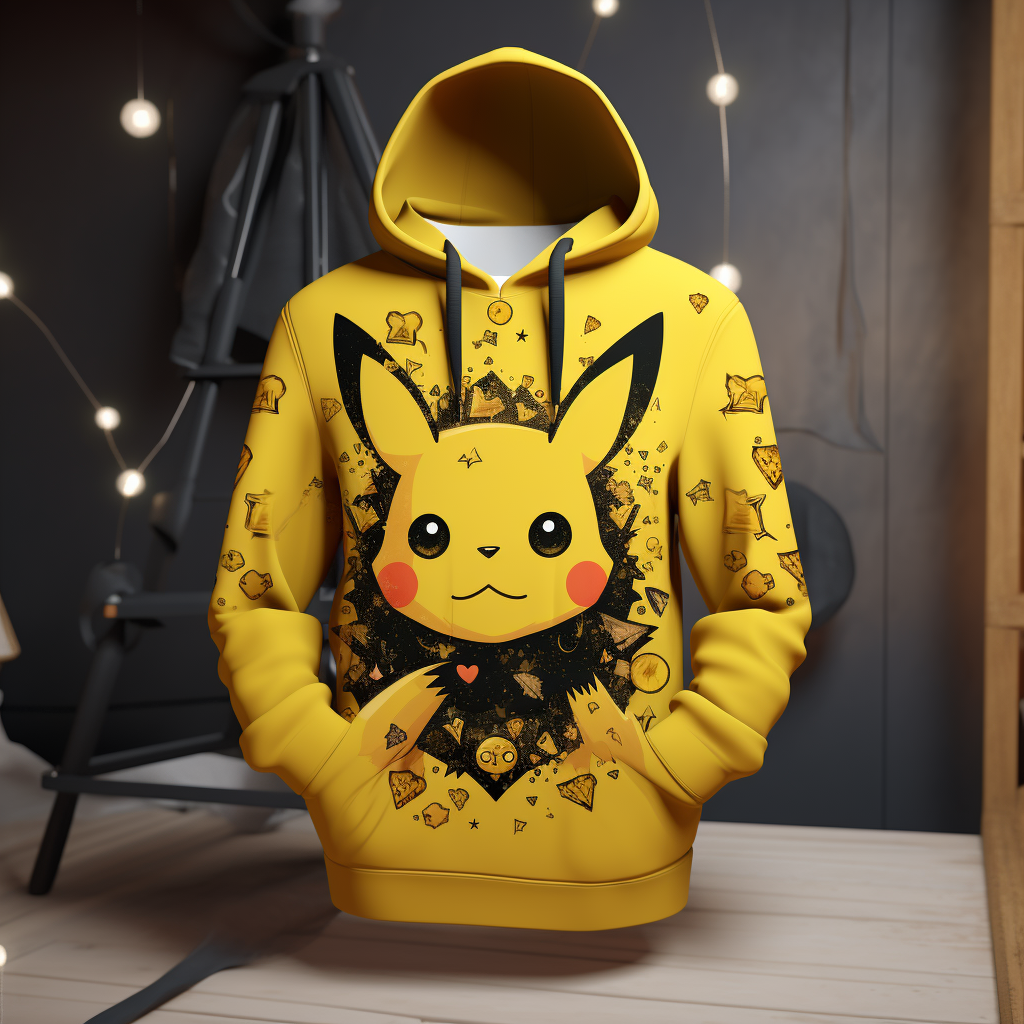 Funny Pikachu Hoodie at EDM Festival