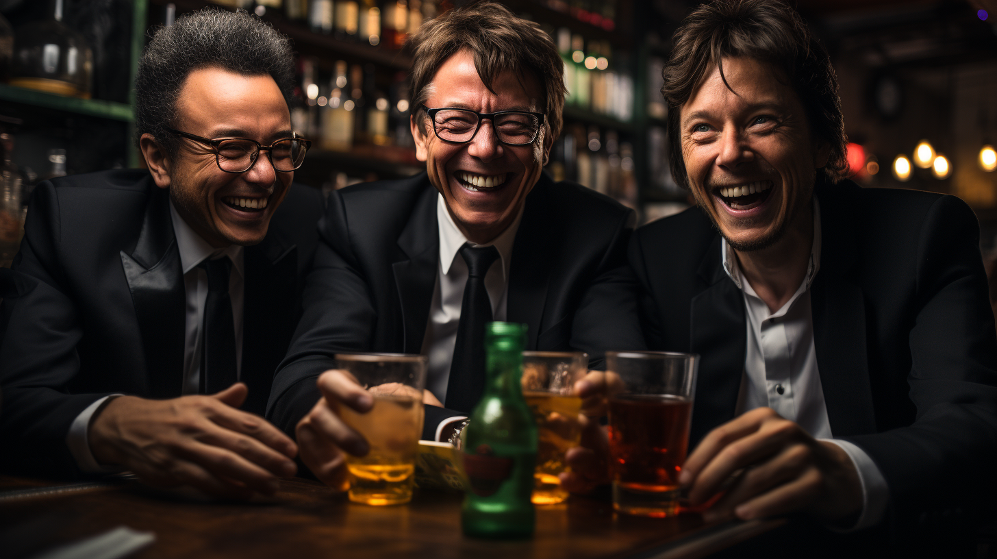 Bill Gates, Snoop Dogg, and Elon Musk at a Bar