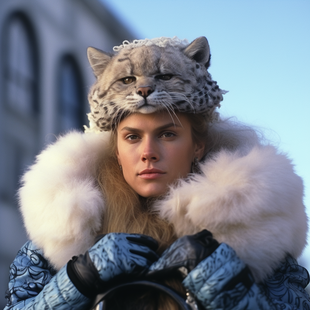 Fur cycle column in VHS drama scene