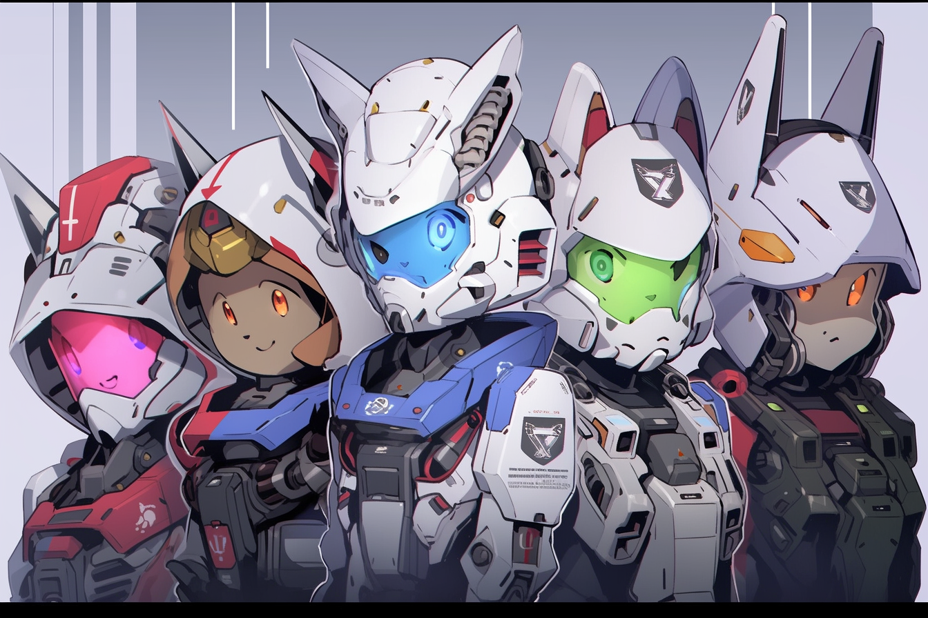 Furry Gundam Pilots in Action