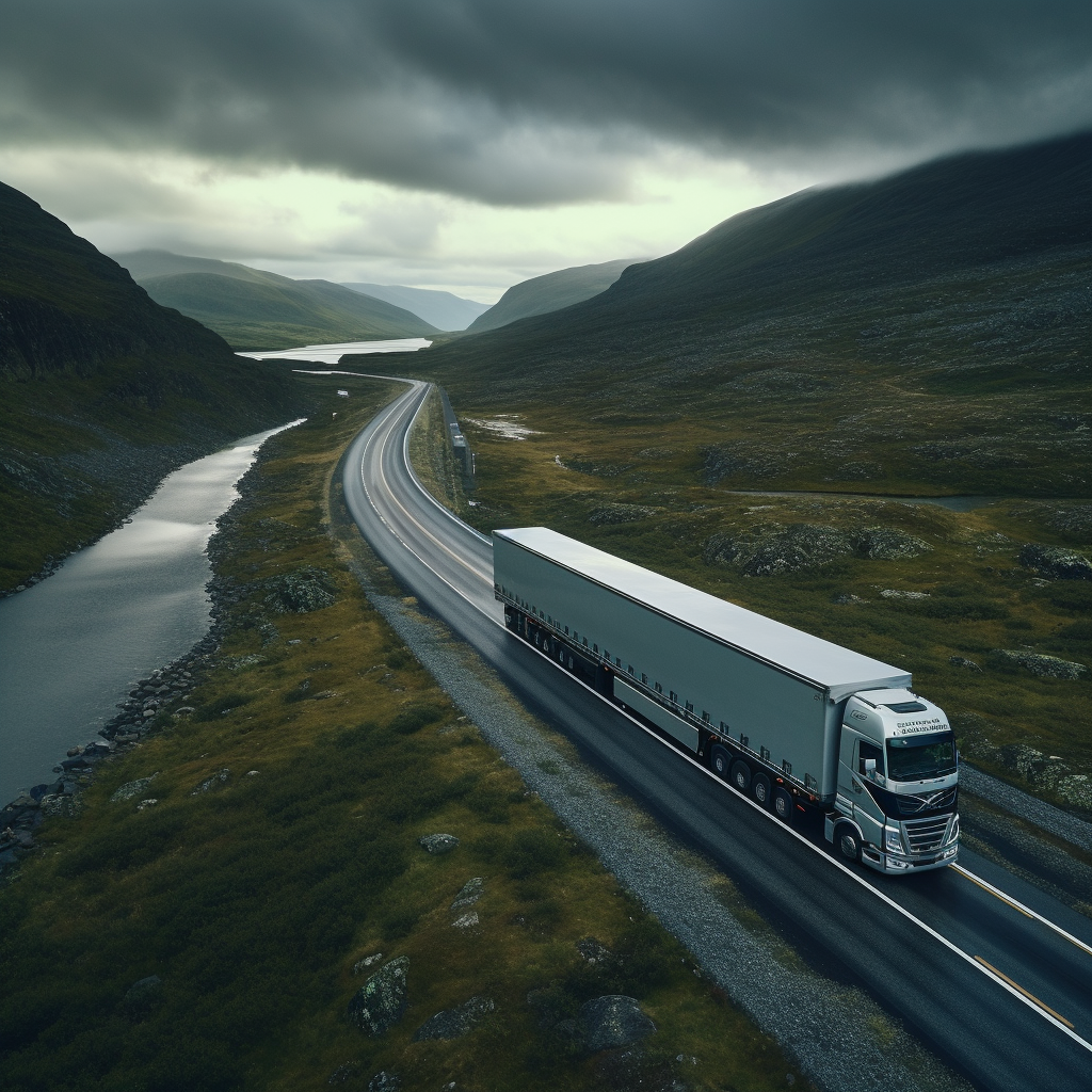 Hyper Realistic European Semitrucks on Norwegian Highways