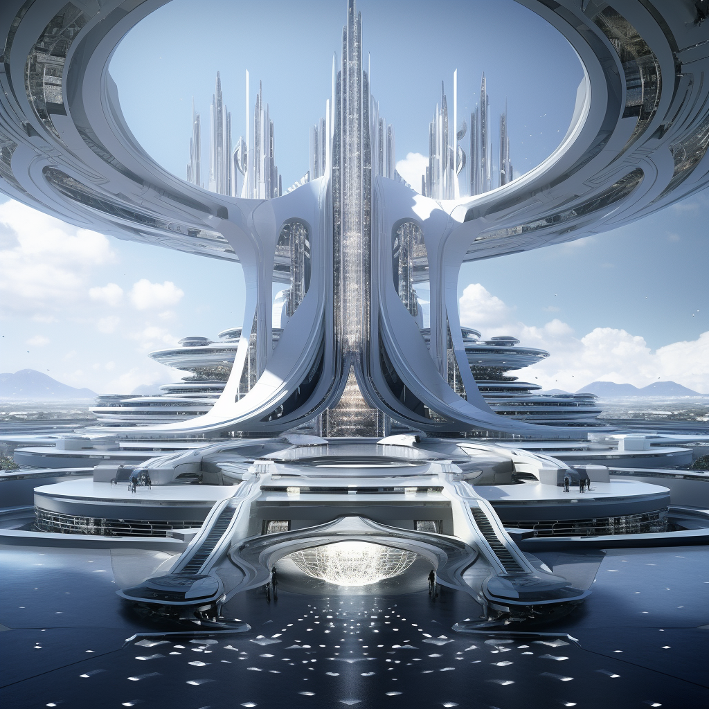 Futuristic Architecture Corporation Enterprise Concept