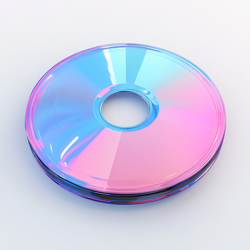 Futuristic CD Disc Case Photography