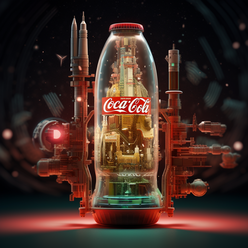 Futuristic Coca Cola beverage