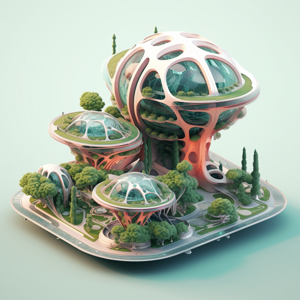 Futuristic concept architecture design