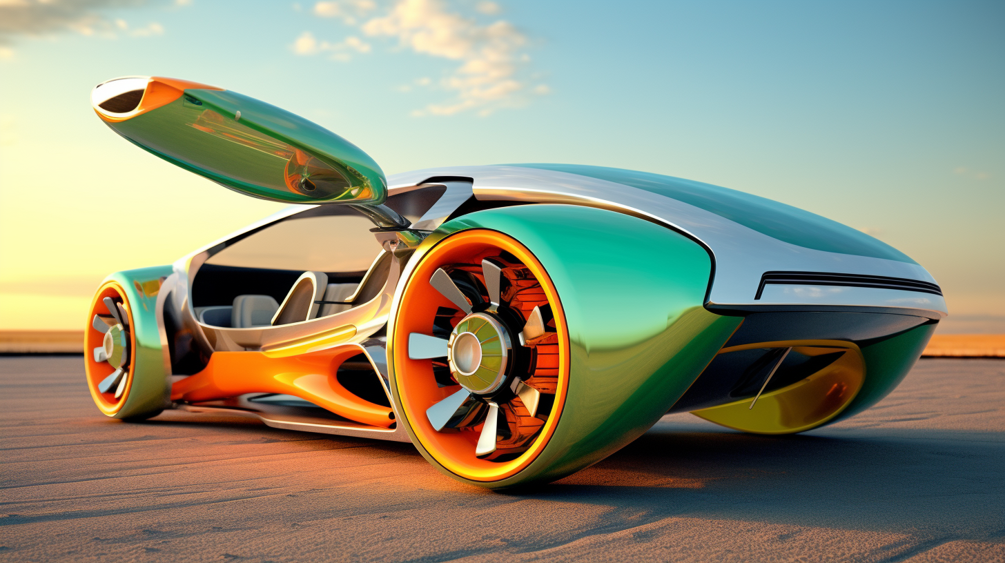 Futuristic concept car design