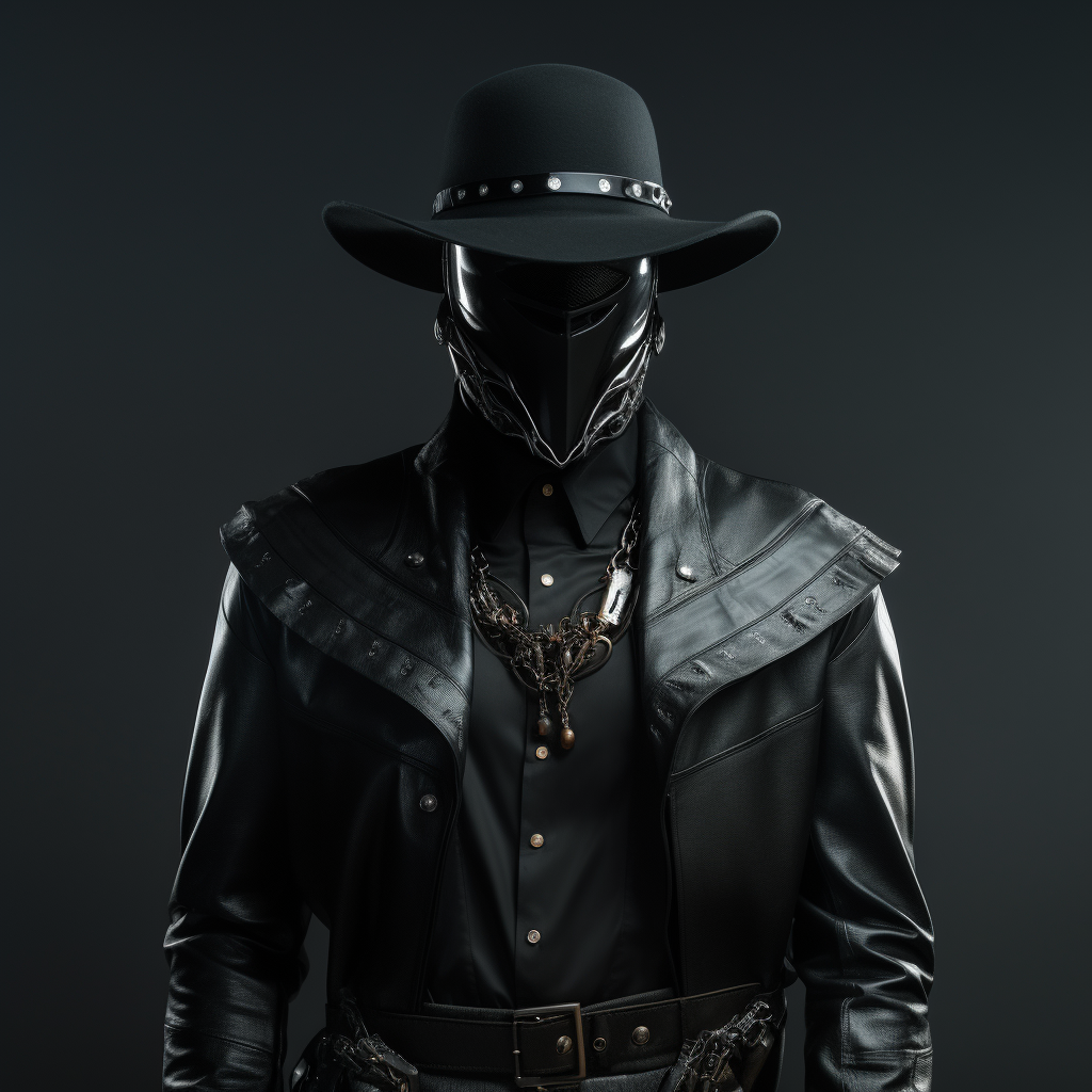 Futuristic Cowboy Armored Dress Military Uniform