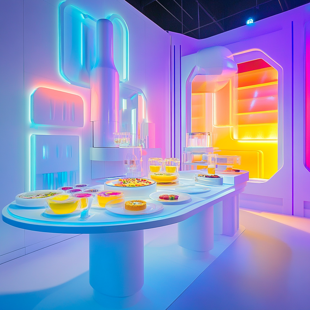 Saudi futuristic dining experience